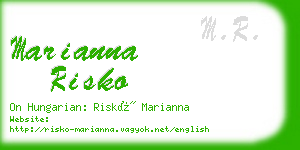 marianna risko business card